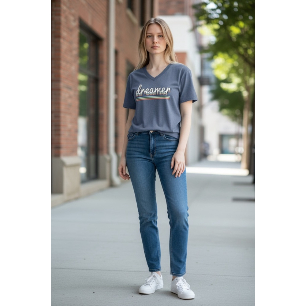 Women's Jadelynn Brooke Blue Dreamer Short Sleeve Tee S
